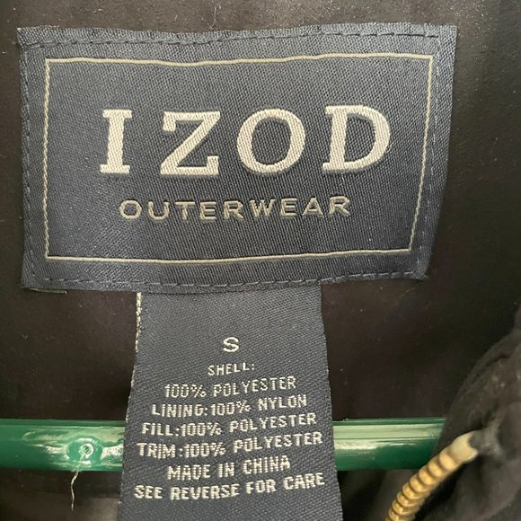 Izod Men's Lined Jacket - Black - Picture 3 of 10